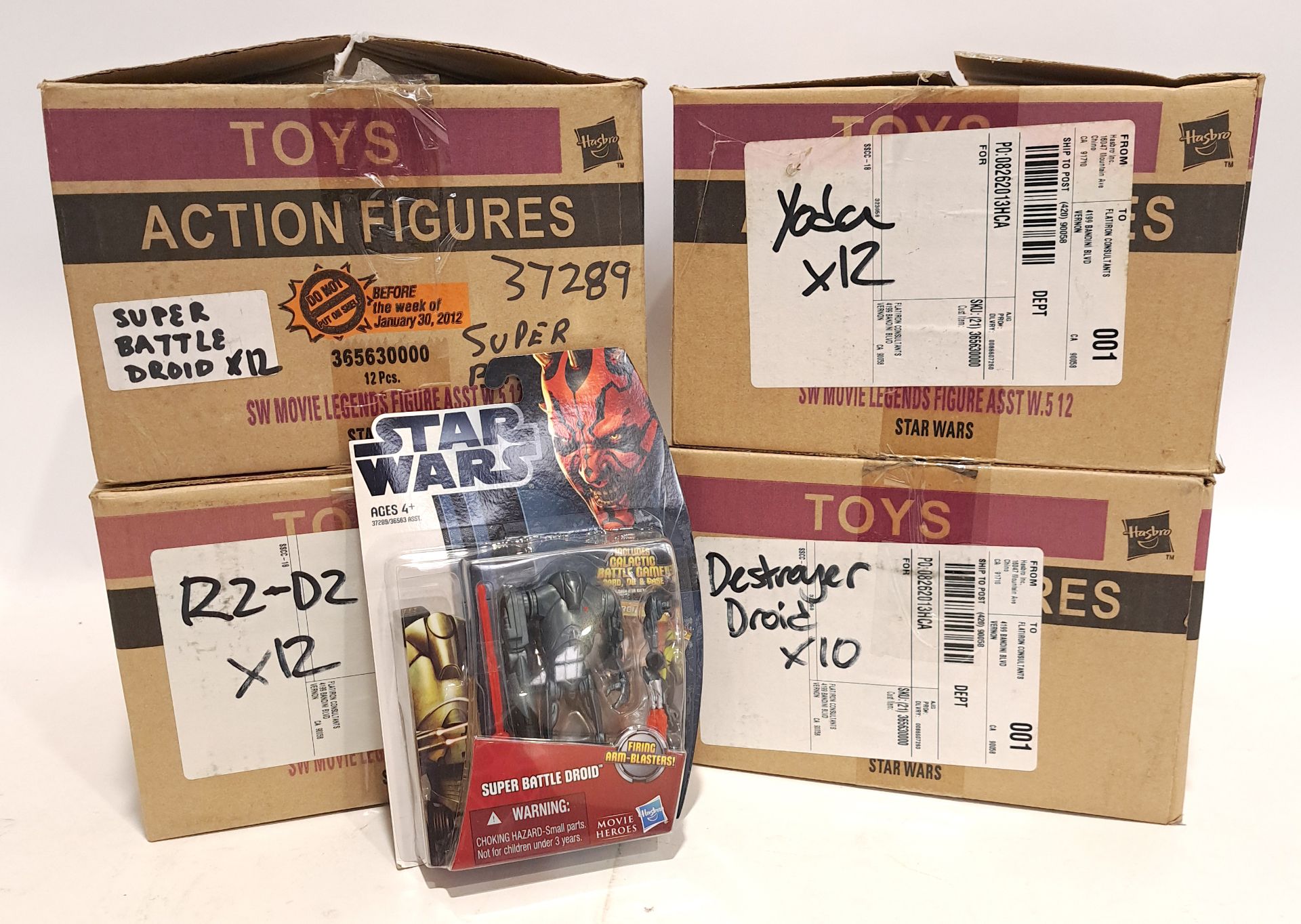 Hasbro Star Wars Movie Legends Action Figures within Trade Boxes x4