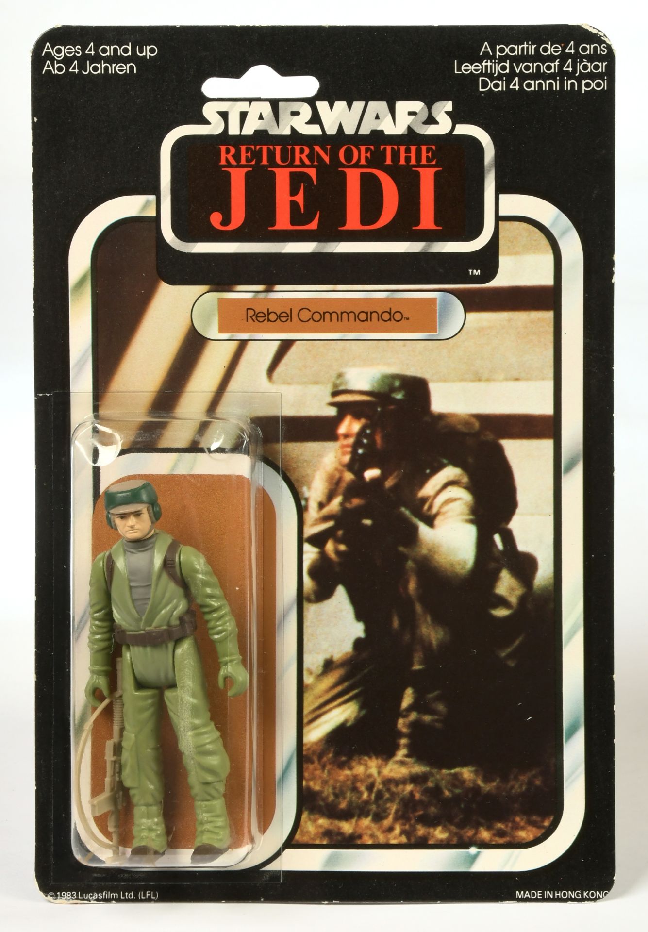 Palitoy Star Wars vintage Return of the Jedi Rebel Commando 3 3/4" figure