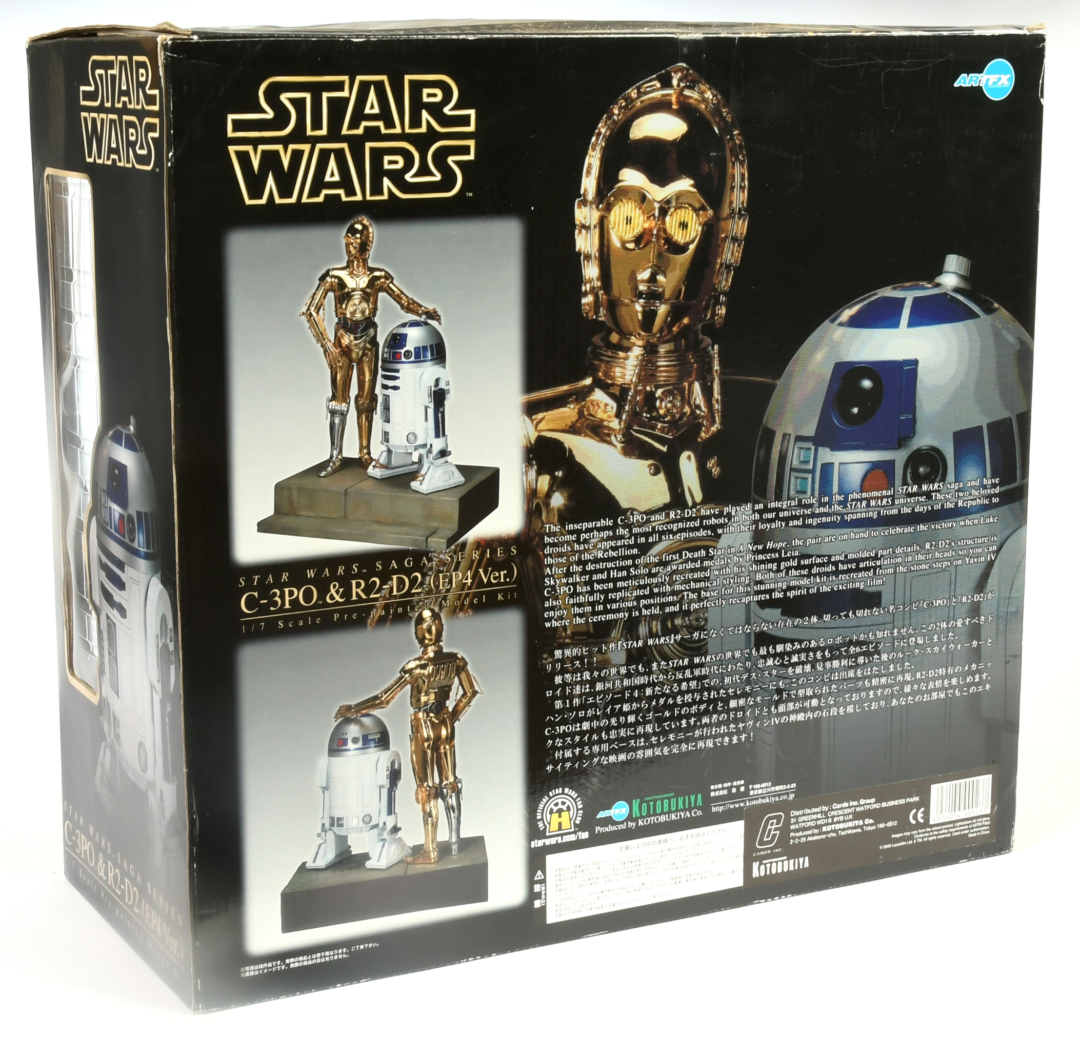 Kotobukiya ARTFX Star Wars C-3PO & R2-D2 EP4 version 1:7 scale pre-painted soft vinyl model kit s... - Image 2 of 2