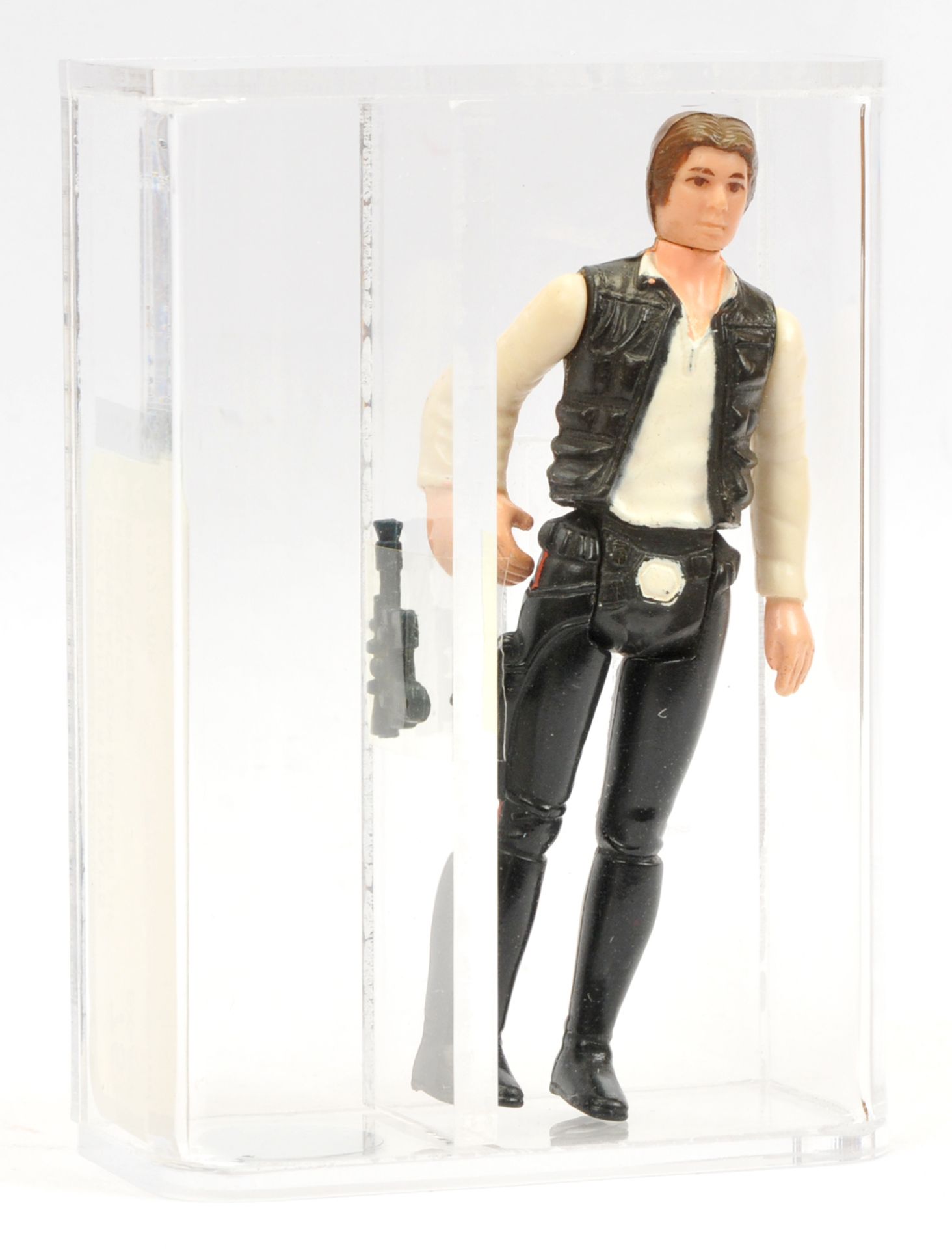 Kenner Star Wars Han Solo (Small Head) 3 3/4" AFA Grade 75 Action Figure.  - Image 2 of 3
