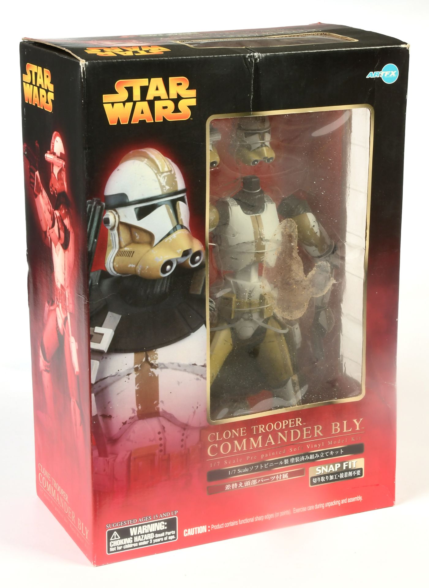 Kotobukiya ARTFX Star Wars Commander Bly 1:7 scale pre-painted soft vinyl model kit snap fit statue