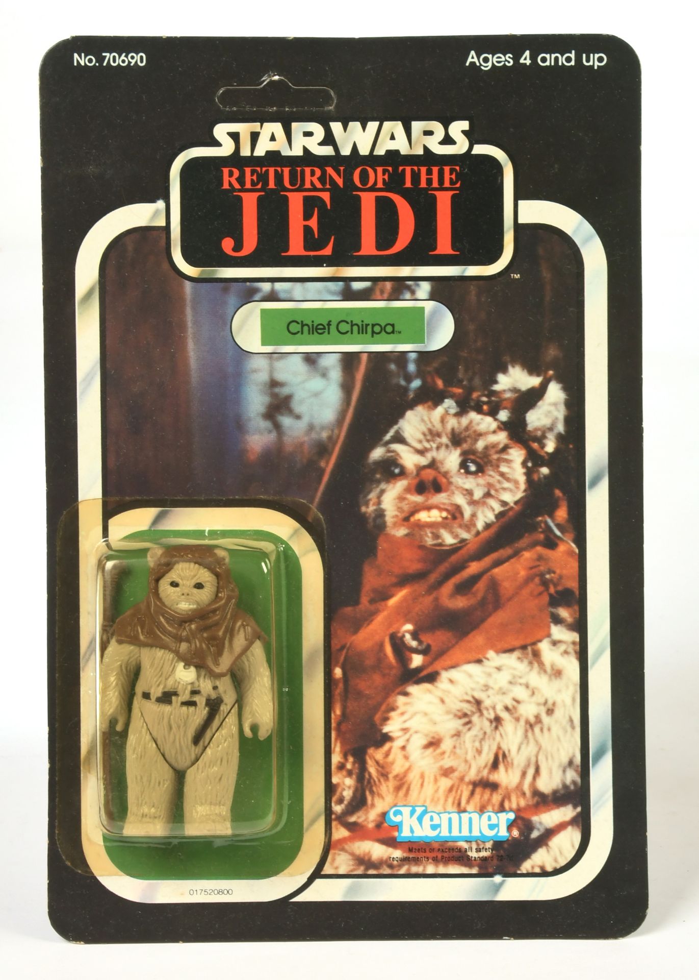 Kenner (Japan sticker) Star Wars vintage Return of the Jedi Chief Chirpa 3 3/4" figure
