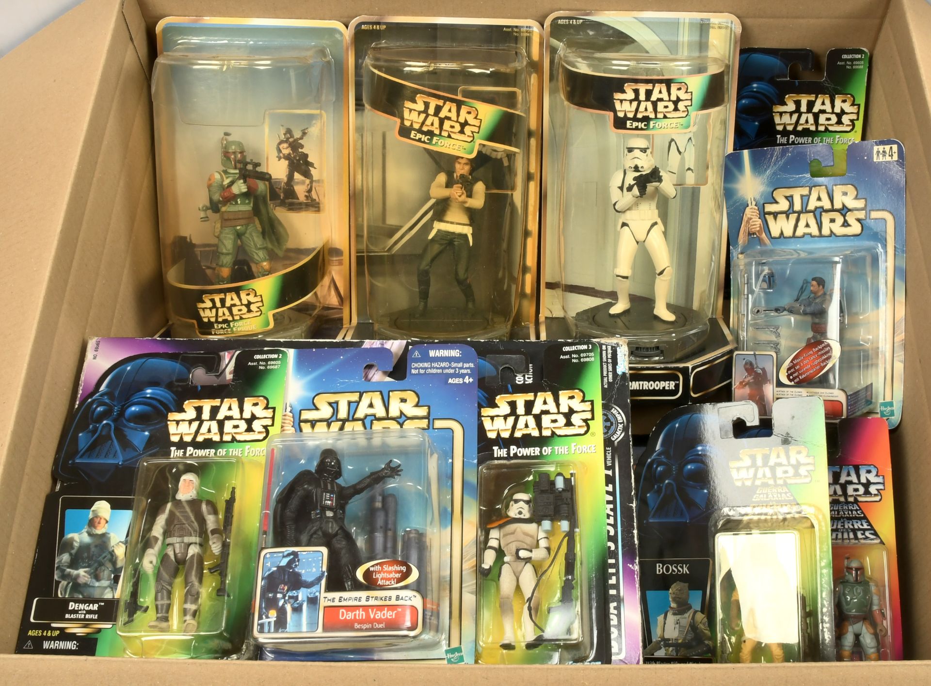 Selection of Modern Star Wars figures and vehicles