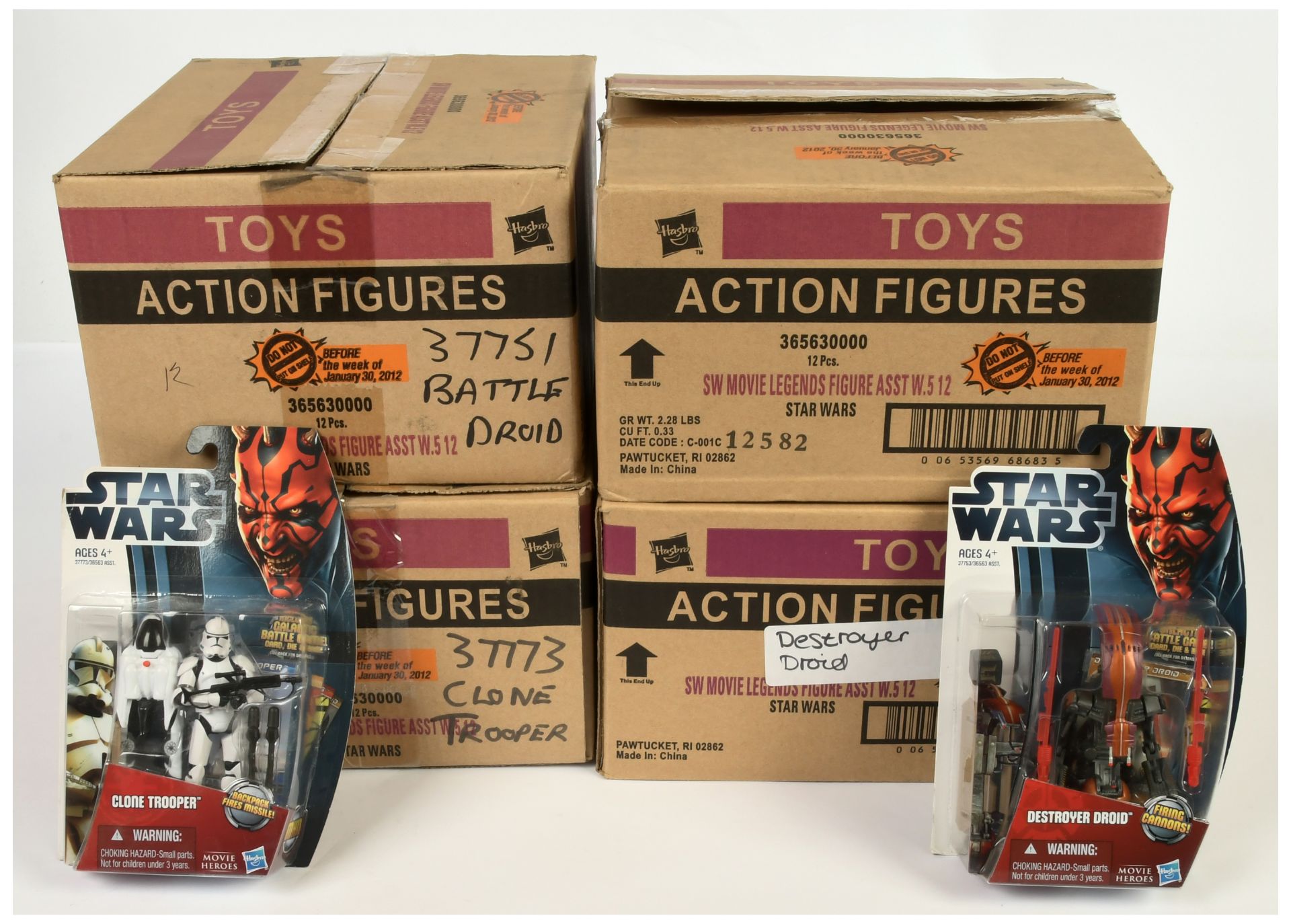 Hasbro Star Wars Movie Legends Action Figures within Trade Boxes x 4