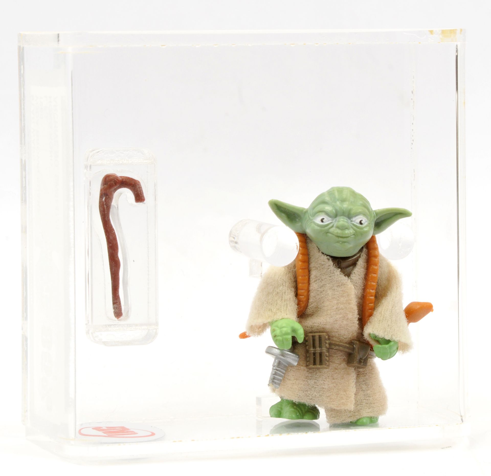 Kenner Star Wars vintage Yoda brown snake 3 3/4" figure, UKG Graded 85% - Image 2 of 3
