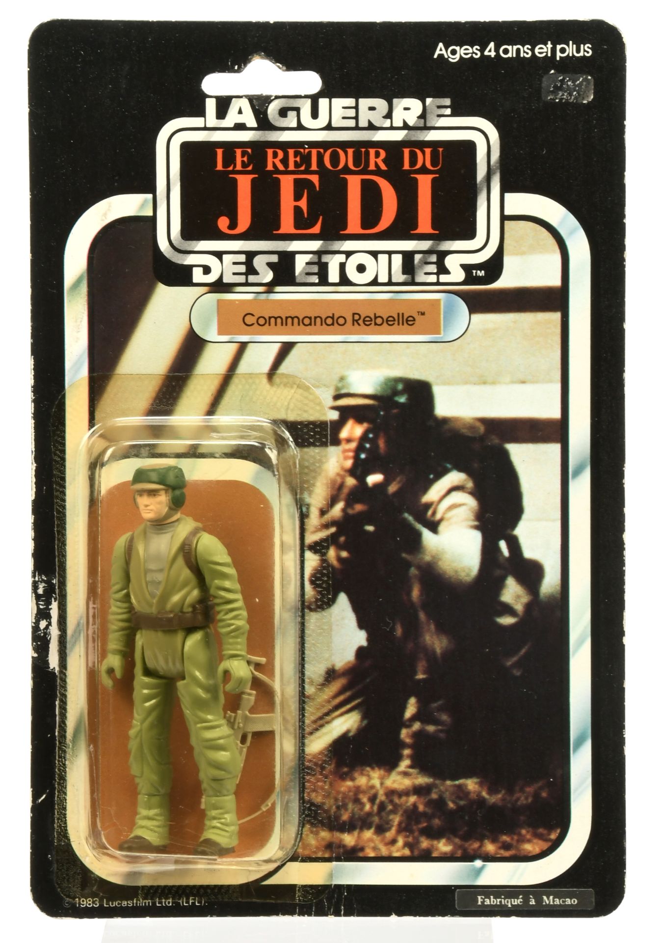 Meccano Star Wars vintage The Return of the Jedi Commando Rebelle 3 3/4" figure