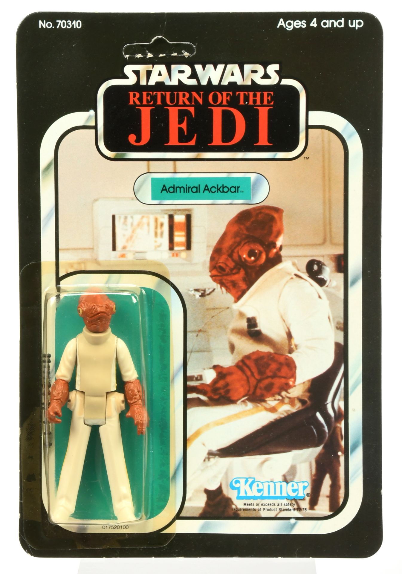 Kenner Star Wars vintage Return of the Jedi Admiral Ackbar 3 3/4" figure