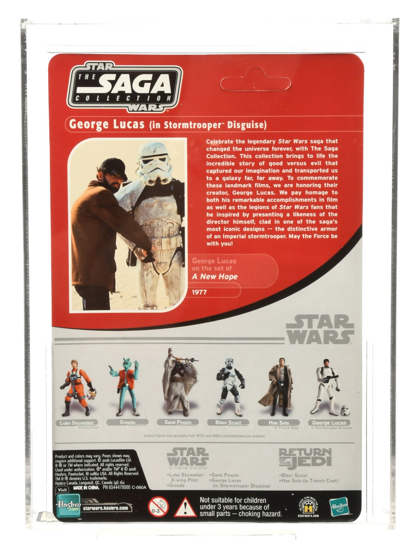 Hasbro Star Wars 2006 Mail-In Exclusive George Lucas (In Stormtrooper Disguise) AFA Graded Action... - Bild 2 aus 5