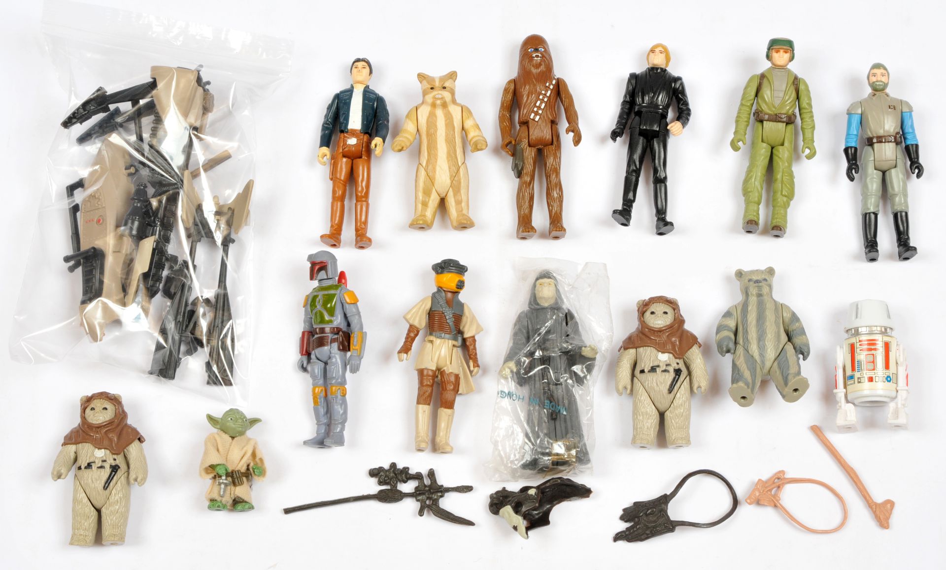 Palitoy Kenner Star Wars 3 3/4" vintage figures x 14, etc