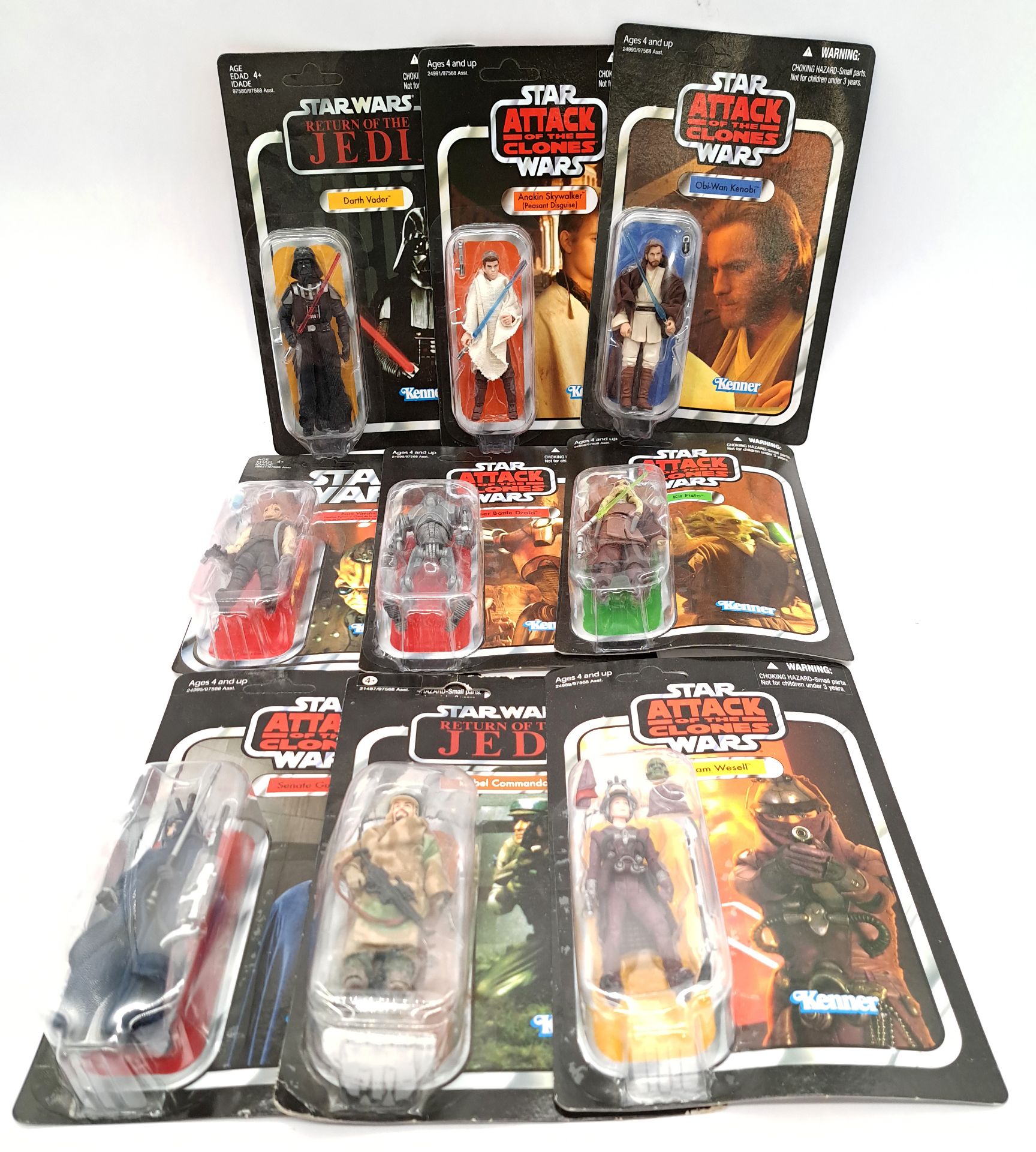 Quantity of Hasbro Star Wars the Vintage Series 3 3/4" Action Figures
