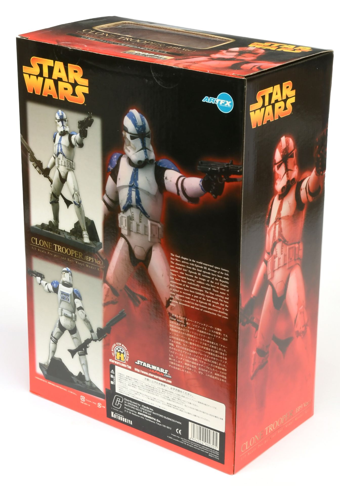 Kotobukiya ARTFX Star Wars Clone Trooper EP3 version 1:7 scale pre-painted soft vinyl model kit s... - Image 2 of 2