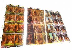 Interlaced 4D Ltd Star Wars Episode I 3D Flip Image Trading Cards Prototype Sheet.