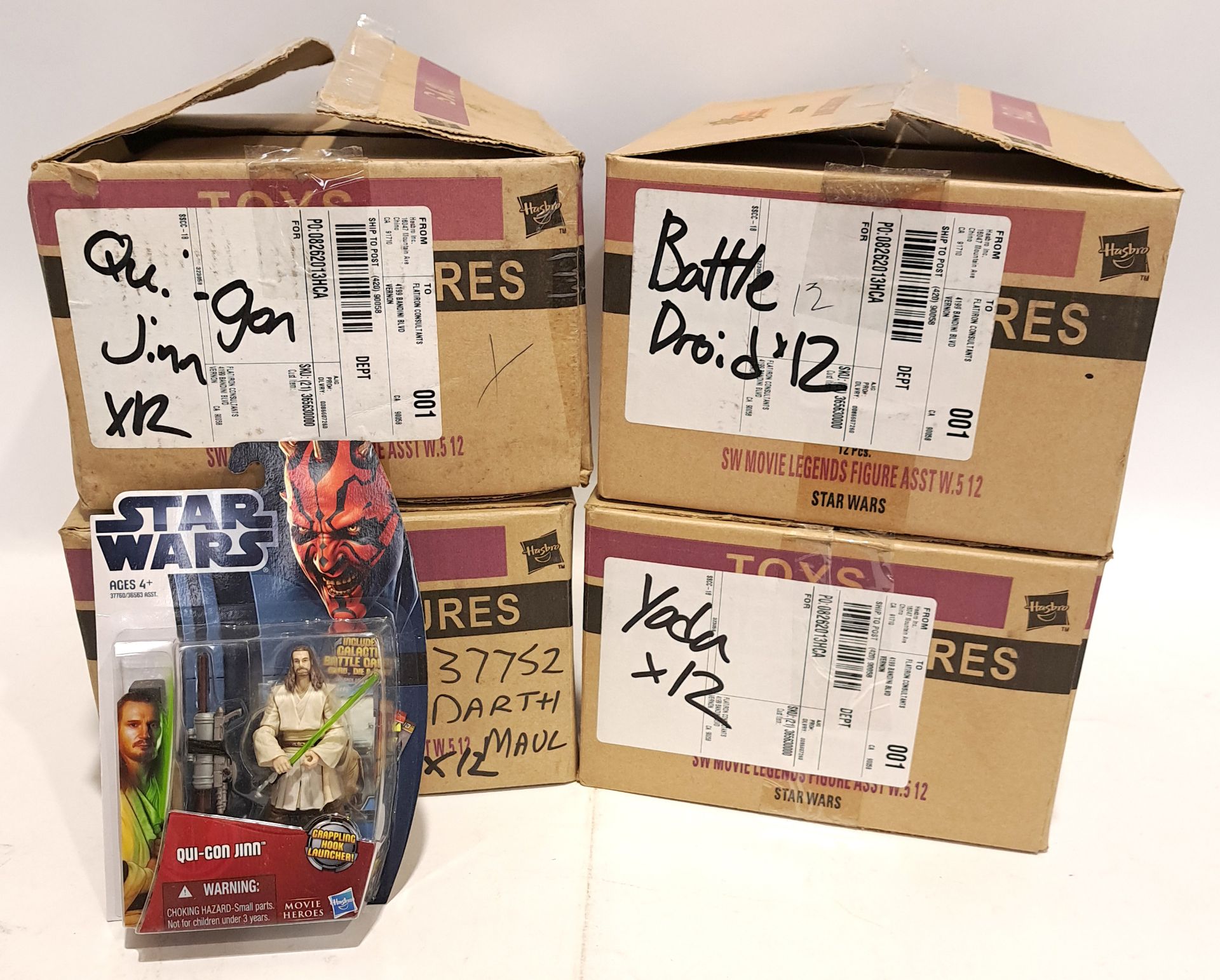 Hasbro Star Wars Movie Legends Action Figures within Trade Boxes x4