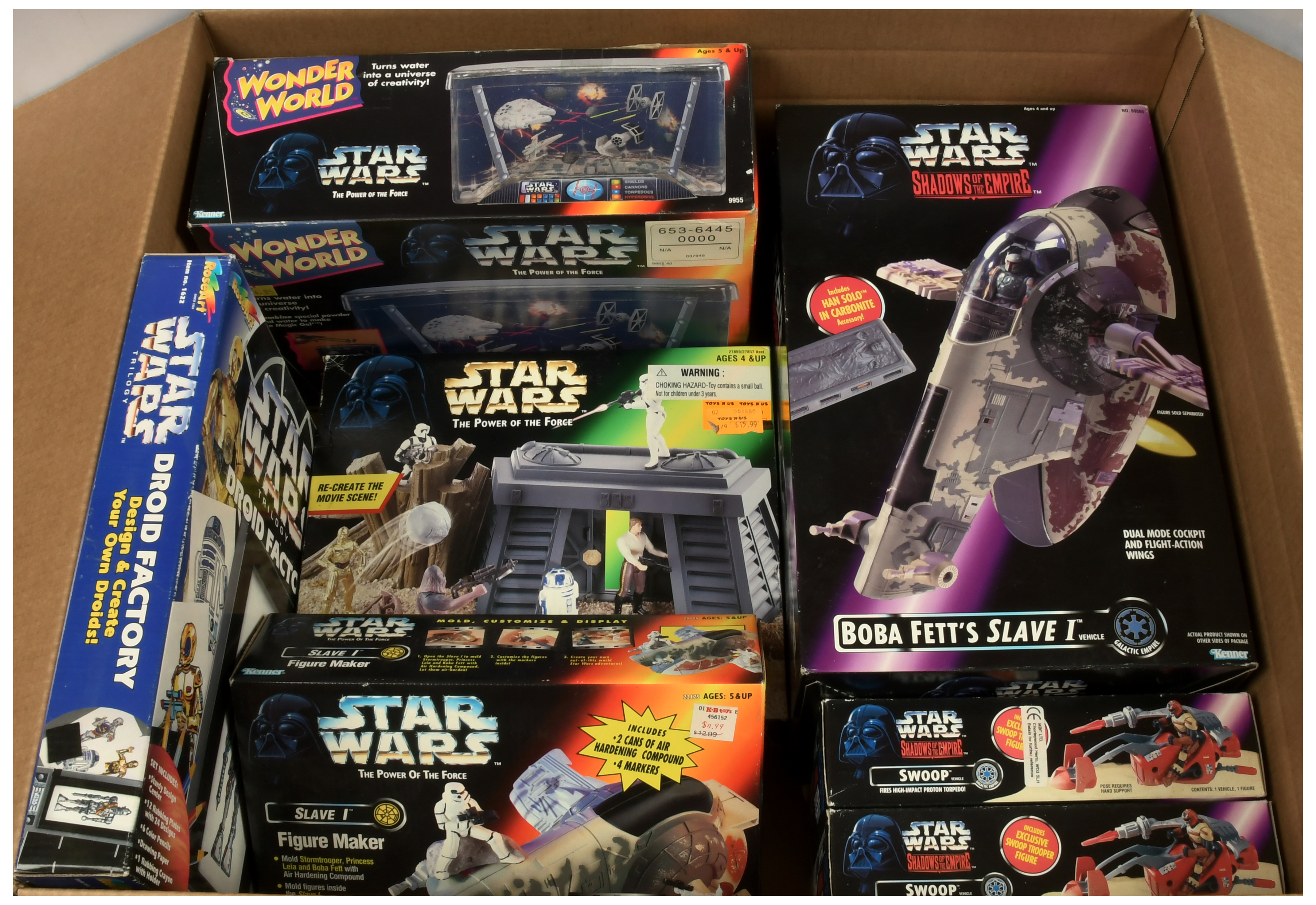 Kenner Star Wars The Power of the Force 2 Vehicles and Novelty sets x 7