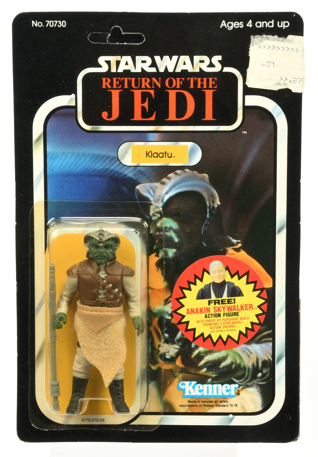 Kenner Star Wars vintage Return of the Jedi Klaatu Skiff Guard 3 3/4" figure