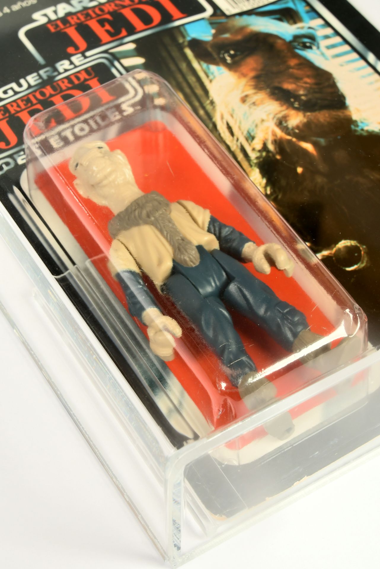 Palitoy Star Wars vintage Return of the Jedi Tri-logo Yak Face 3 3/4" figure, AFA Graded 80 NM - Image 3 of 5