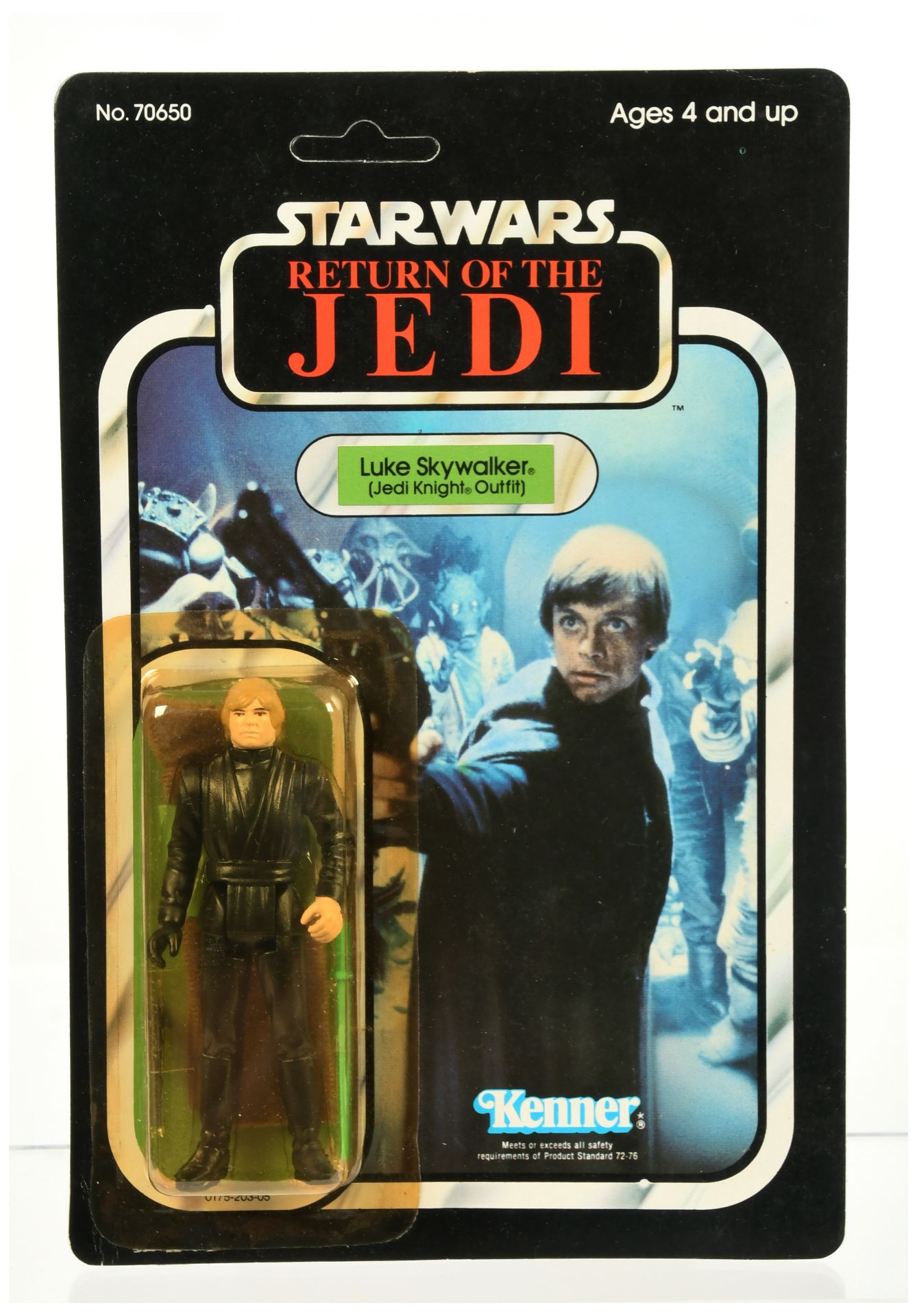 Kenner Star Wars vintage Return of the Jedi Luke Skywalker Jedi Knight (green sabre) 3 3/4" figure