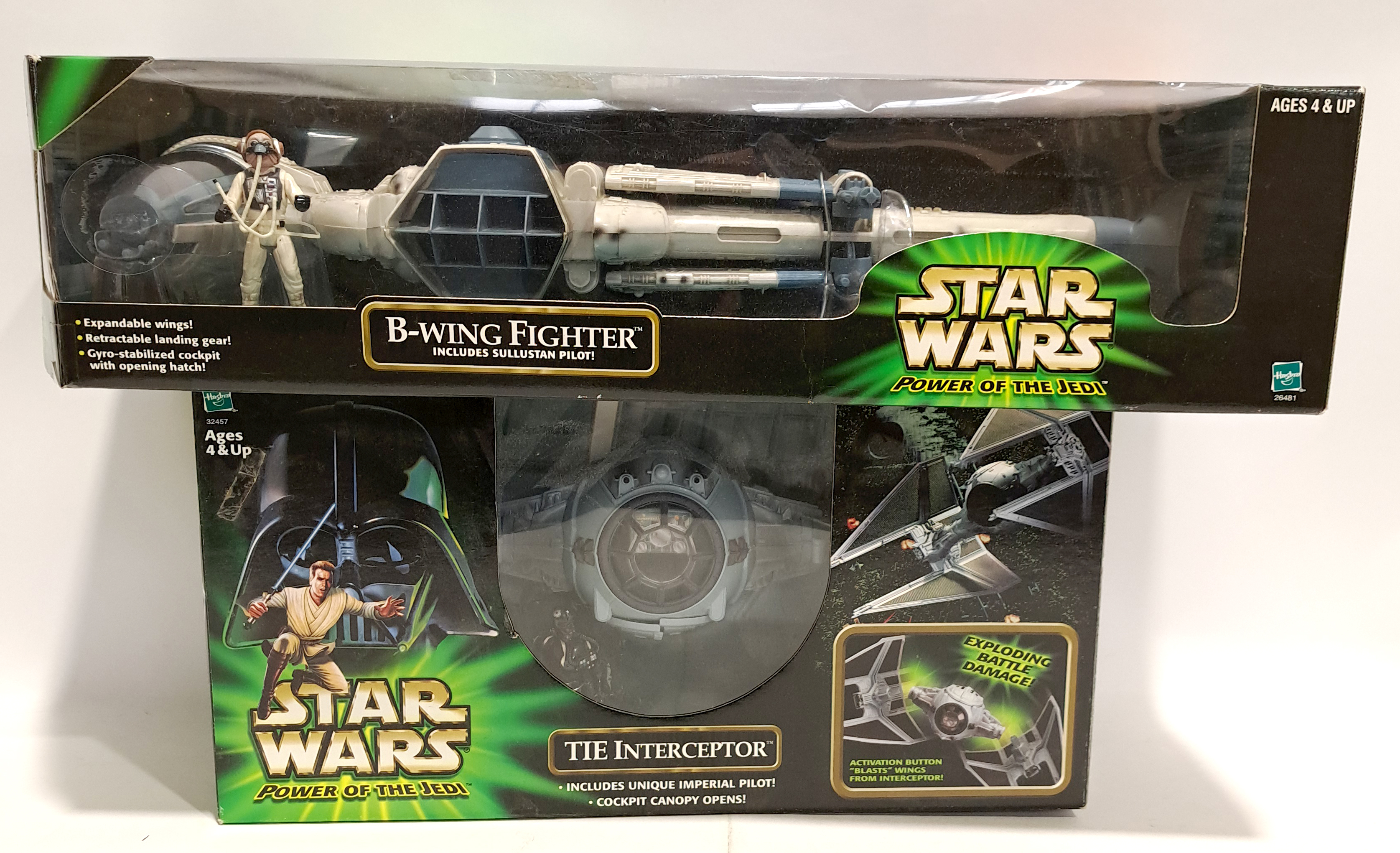 Hasbro Star Wars The Power of the Jedi B-Wing Fighter & TIE Interceptor