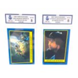 Topps Star Wars 1983 Return of the Jedi MGC Graded Trading Cards X2 