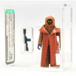 TolToys Star Wars vintage Jawa vinyl cape 3 3/4" figure, AFA Graded 75 EX+/NM