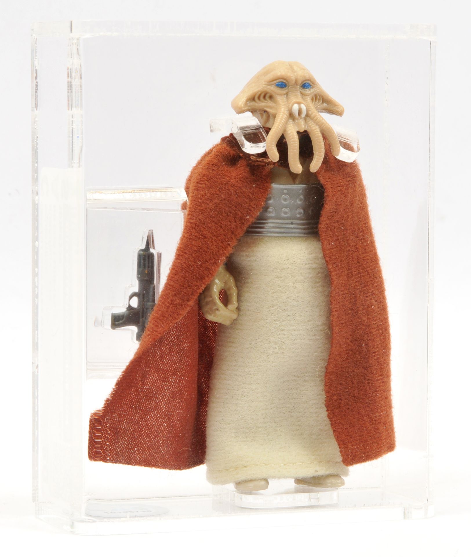 Lili Ledy Star Wars vintage Squid Head Burgundy cape 3 3/4" figure, CAS Graded 80 - Image 2 of 4