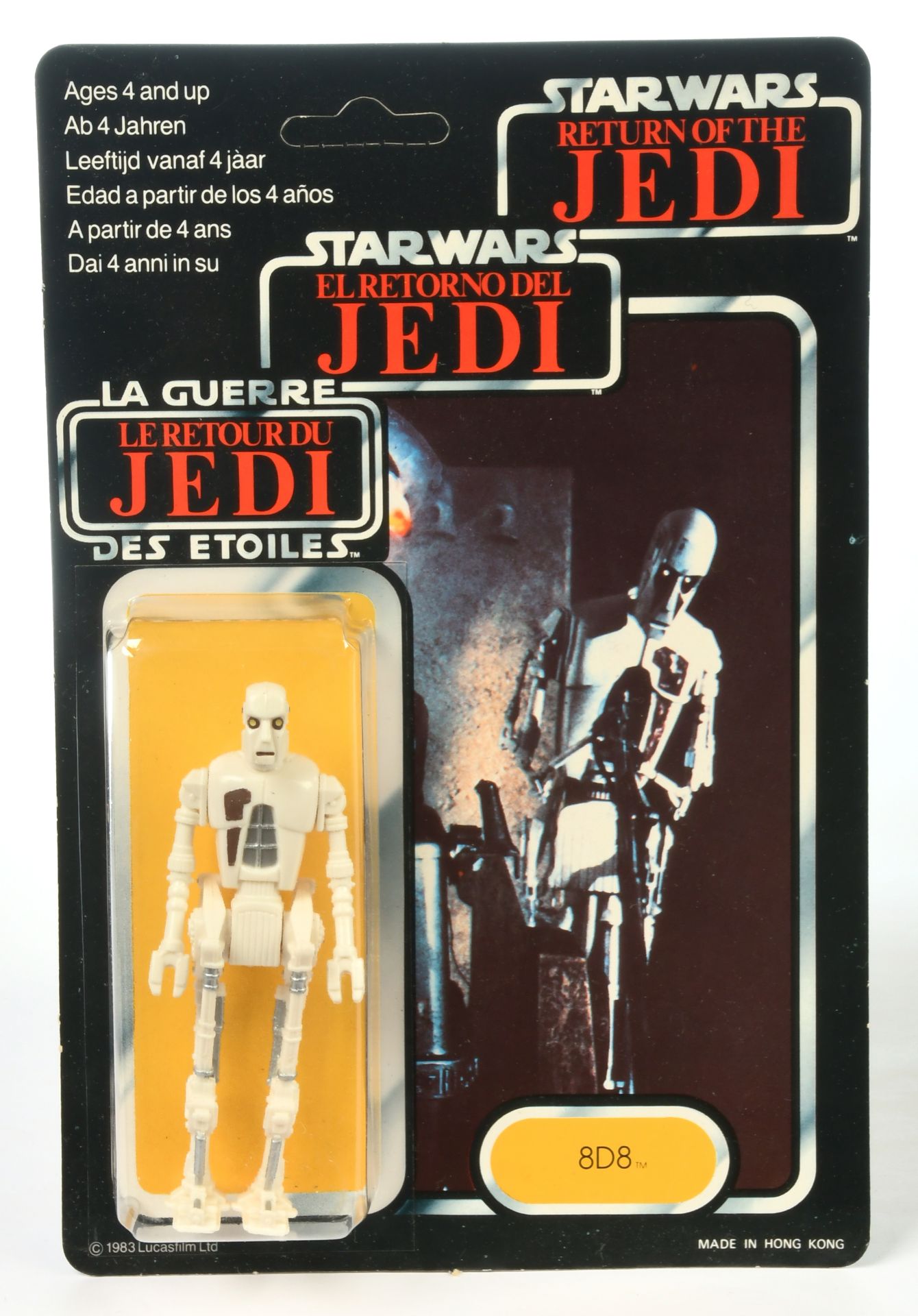 Palitoy Star wars vintage Return of the Jedi Tri-Logo 8D8 3 3/4" figure