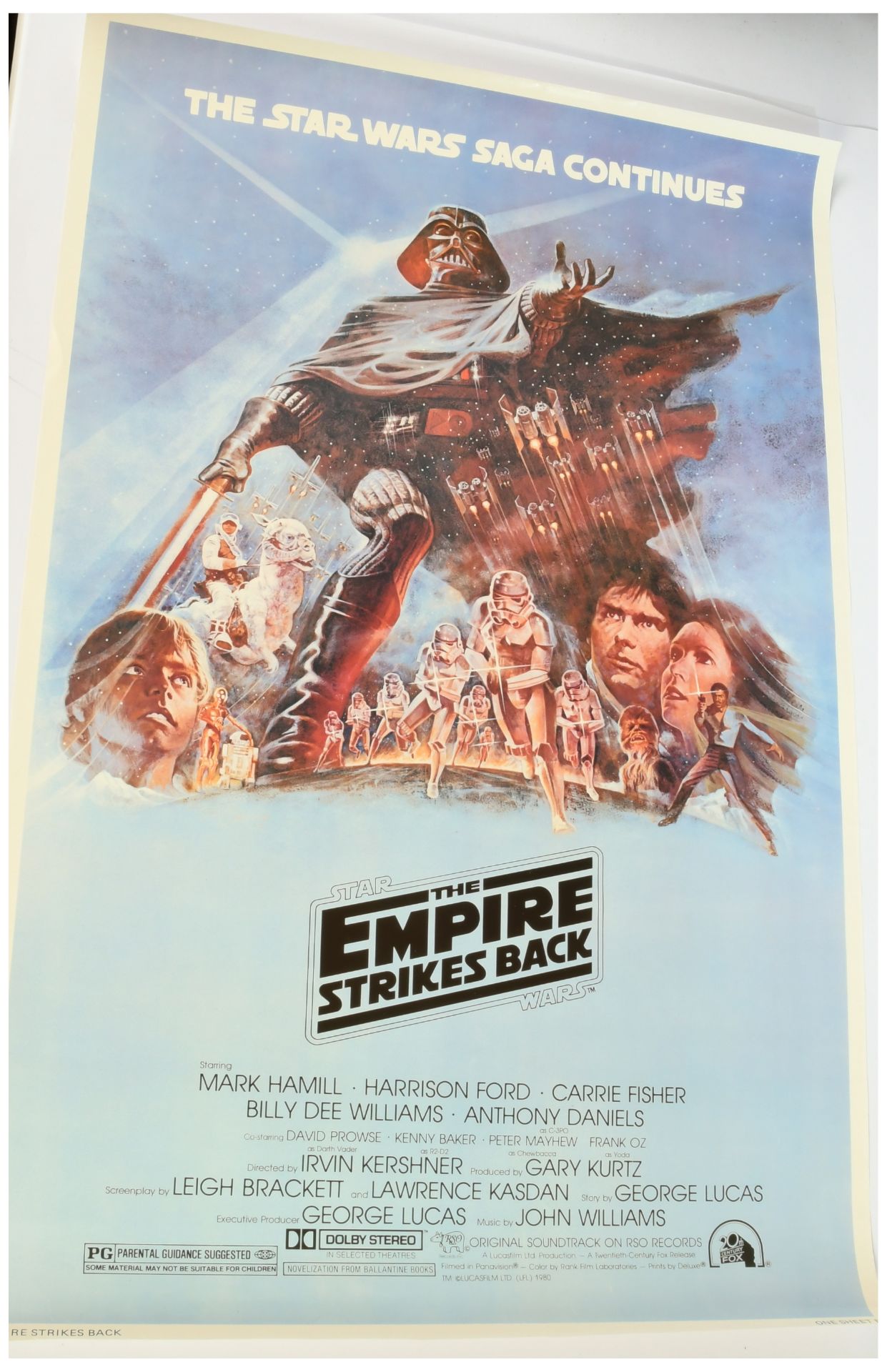 Star Wars: The Empire Strikes Back (1980) Film Poster. One Sheet. Style B