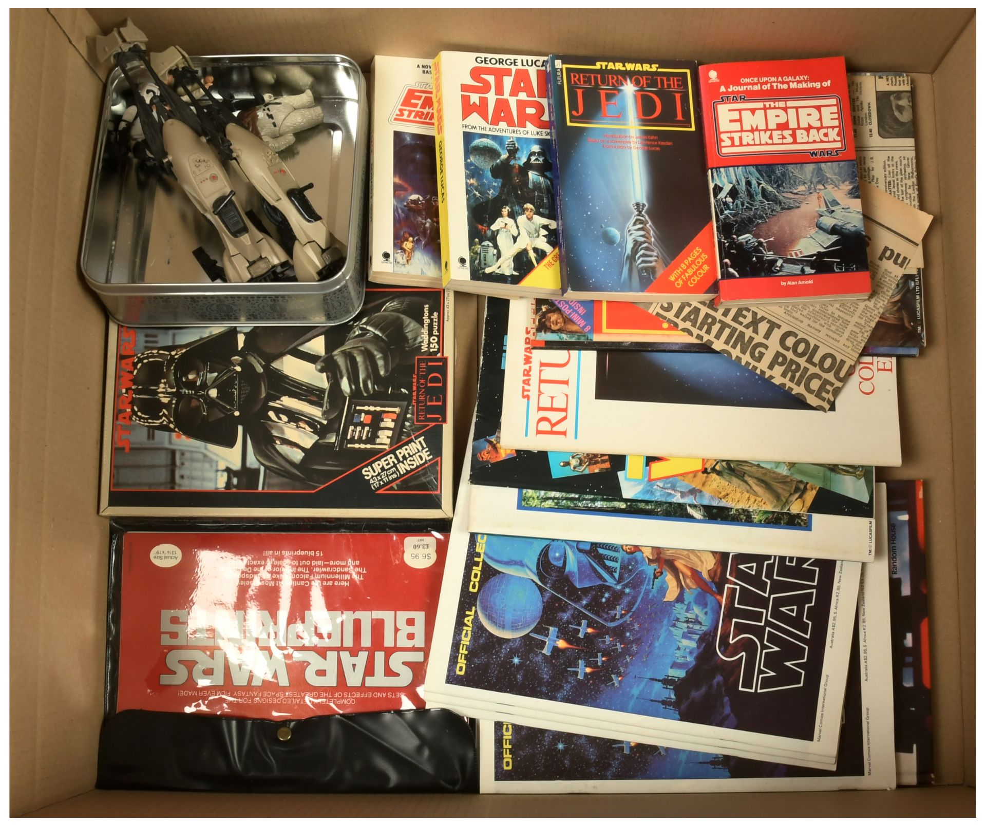 Selection of vintage Star Wars Collectables