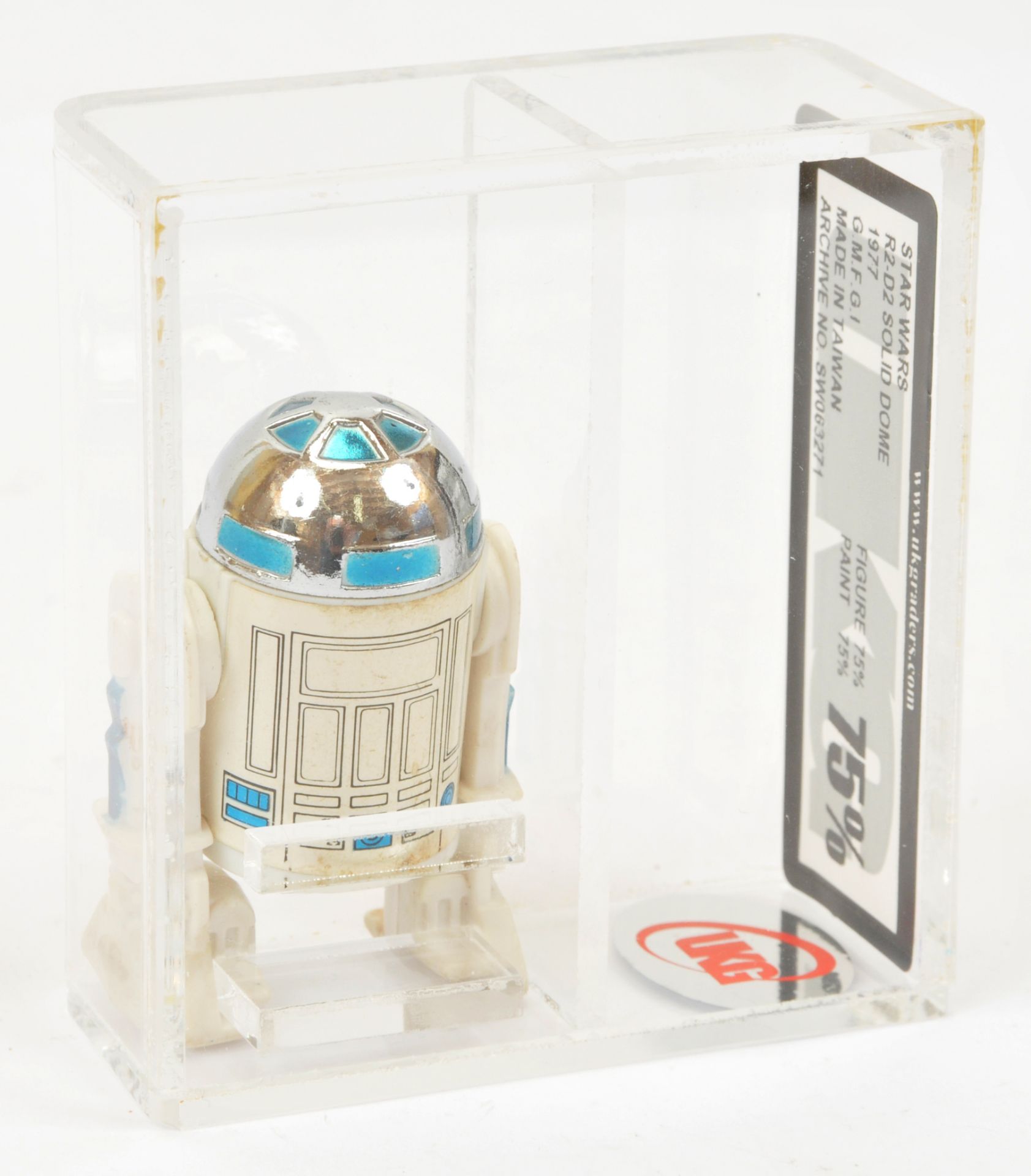 Kenner Star Wars vintage R2-D2 solid dome 3 3/4" figure, UKG Graded 75% - Bild 2 aus 2