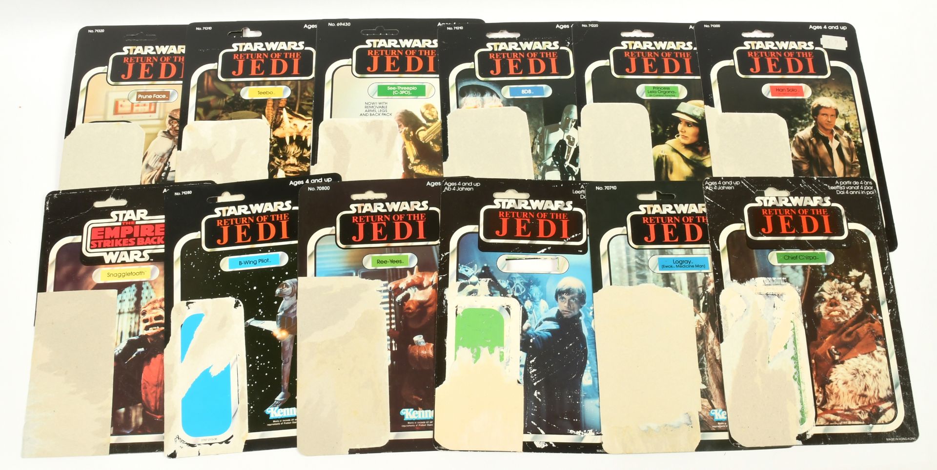 Quantity of Kenner Star Wars Vintage Action Figure Card Backs - Image 2 of 3