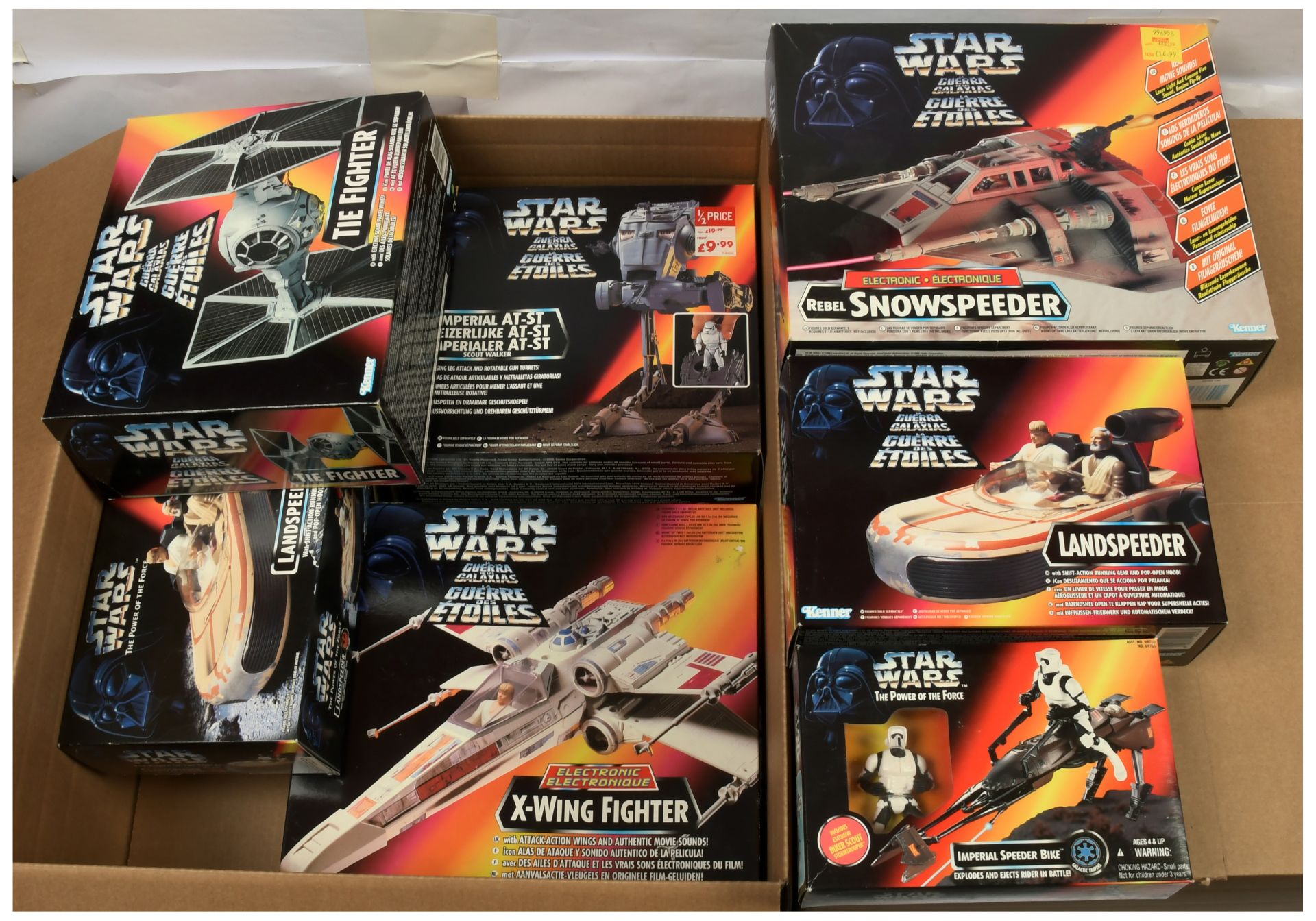 Kenner Star Wars The Power of the Force 2 vehicles x 7