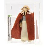 Lili Ledy Star Wars vintage Squid Head Burgundy cape 3 3/4" figure, CAS Graded 80