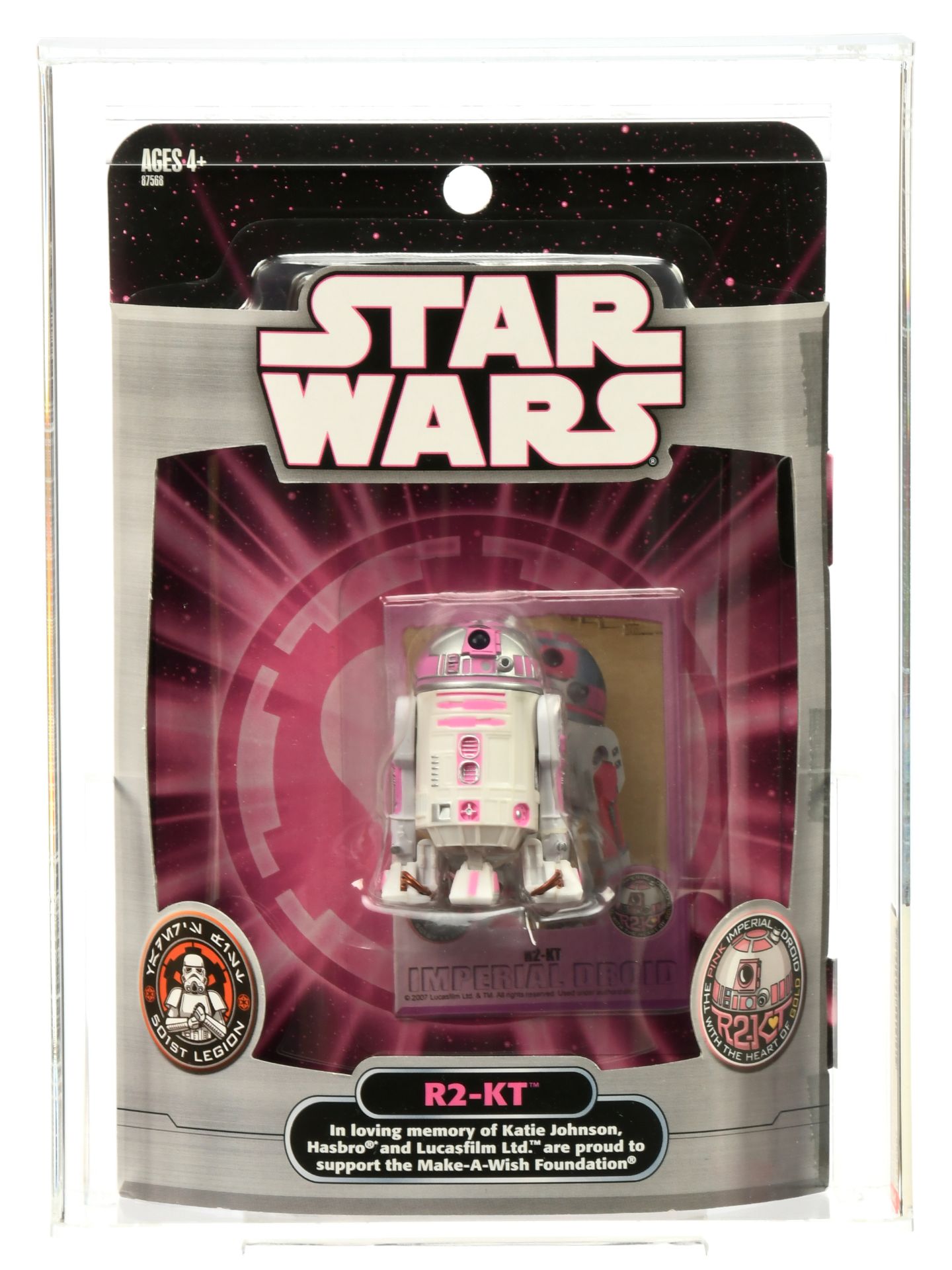 Hasbro Star Wars 2007 San Diego Comic Con Exclusive R2-KT Make A Wish Graded Action Figure