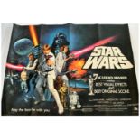 Star Wars 1977 Chantrell post-Oscar UK quad poster