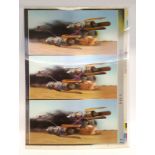 Interlace 4D Ltd Star Wars Episode I 3D Podracer Vinyl Uncut Prototype Sheet. 1 of 3