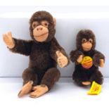 Steiff pair of Jocko mohair monkeys