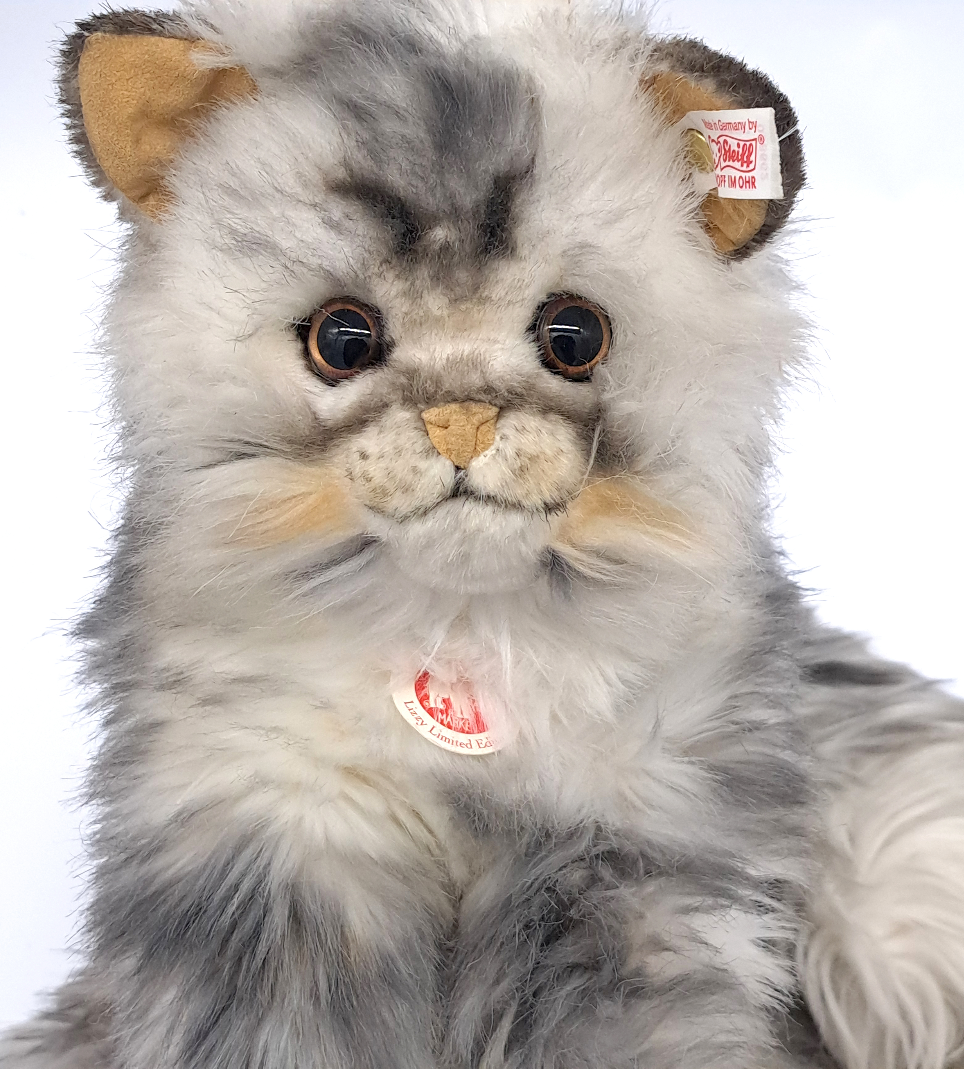 Steiff Lizzy Maine Coon Cat, plus Minka plush cat  - Image 2 of 2