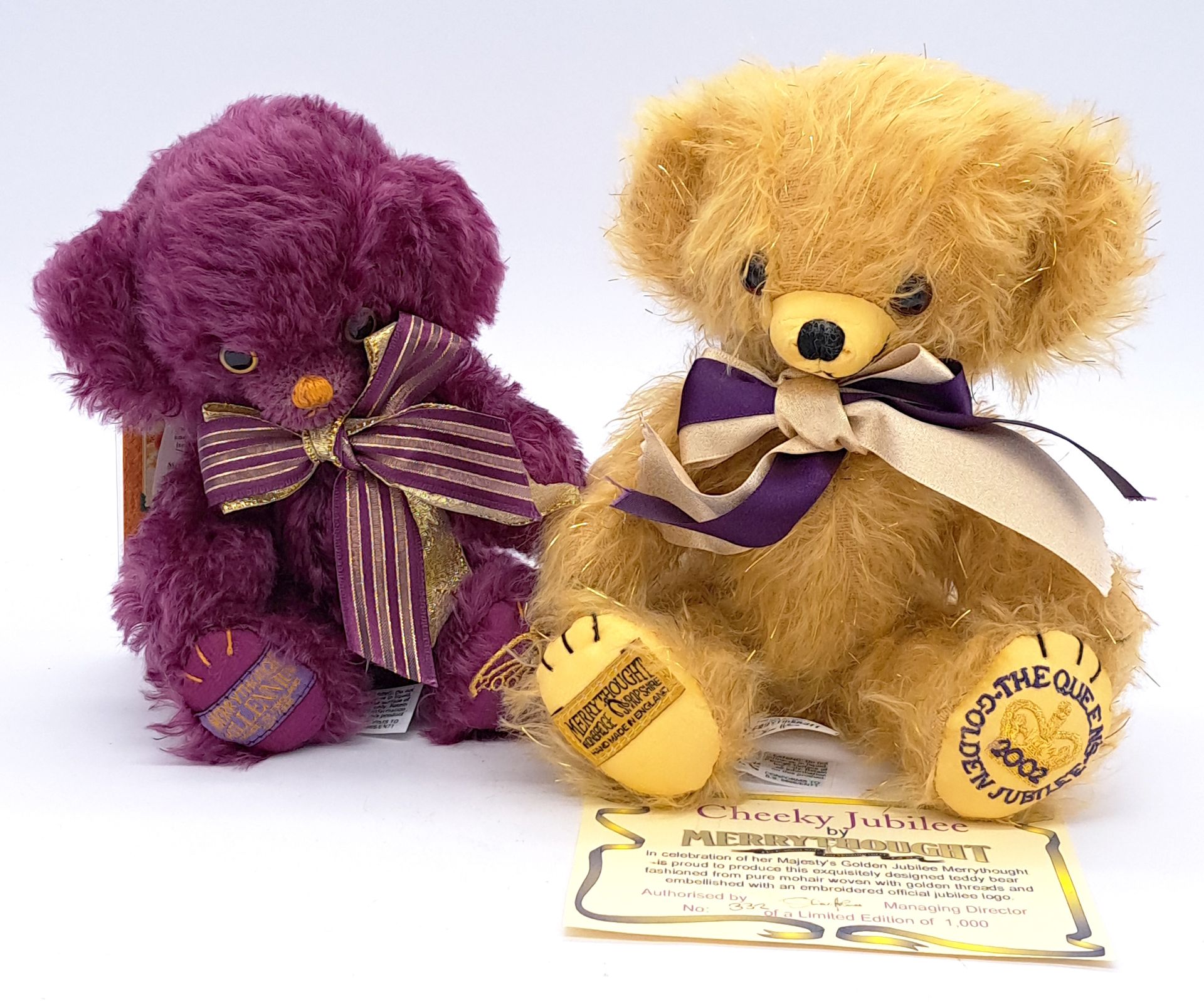 Merrythought Cheeky bear pair