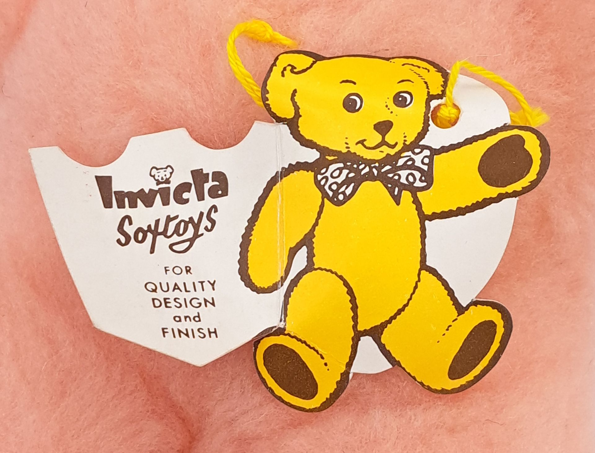 Assortment of vintage unjointed teddy bears, including Invicta and Acme - Image 2 of 5