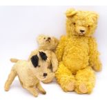 Trio of vintage teddy bears/animals including Dean's mouse-eared bear