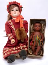 German bisque doll pair