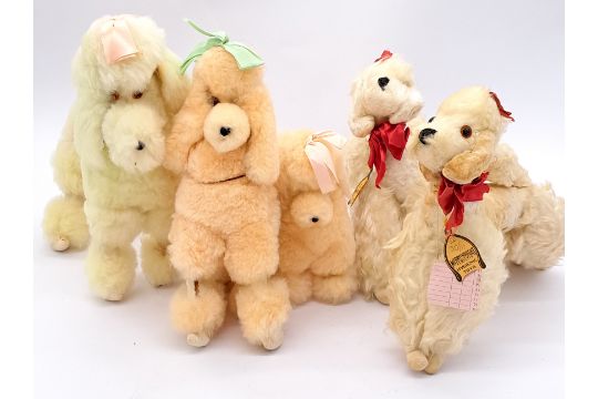 Merrythought poodle pair, plus others