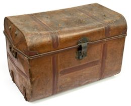 Vintage metal trunk