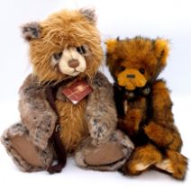 Charlie Bears Pair Scarecrow & Edwin