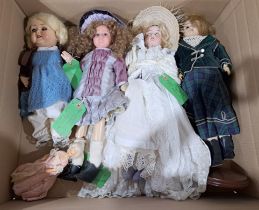 Vintage bisque dolls x 5