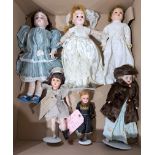 Vintage French dolls x 6