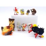 Steiff collection of Pom Pom Pets birds