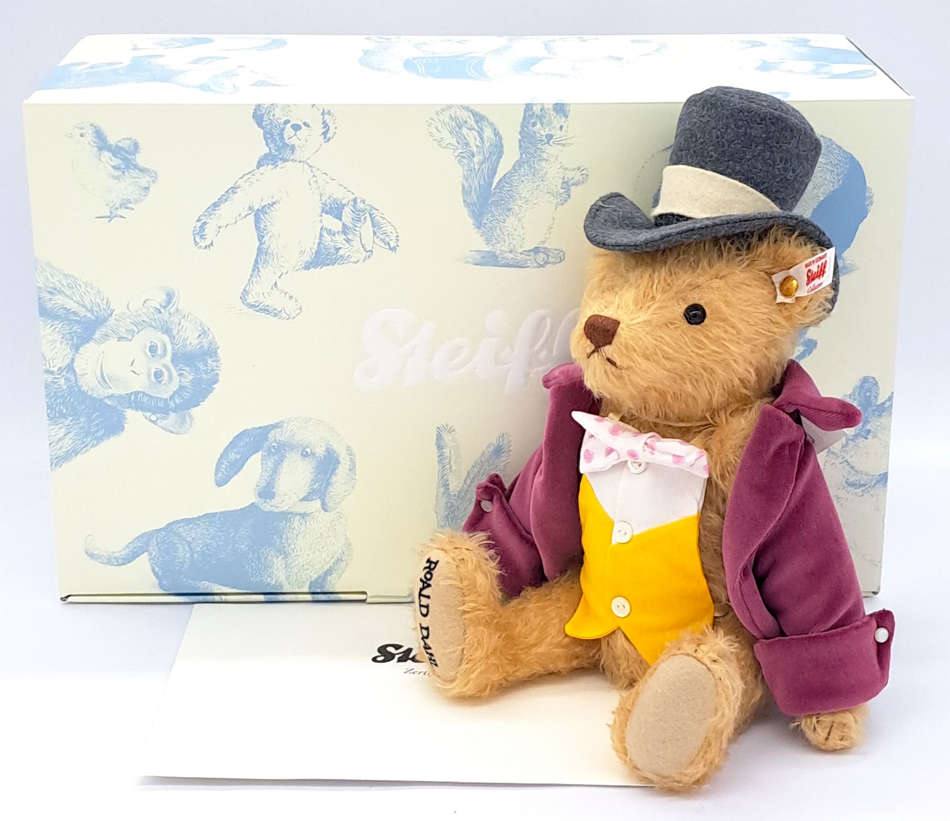 Steiff Roald Dahl Willy Wonka teddy bear 