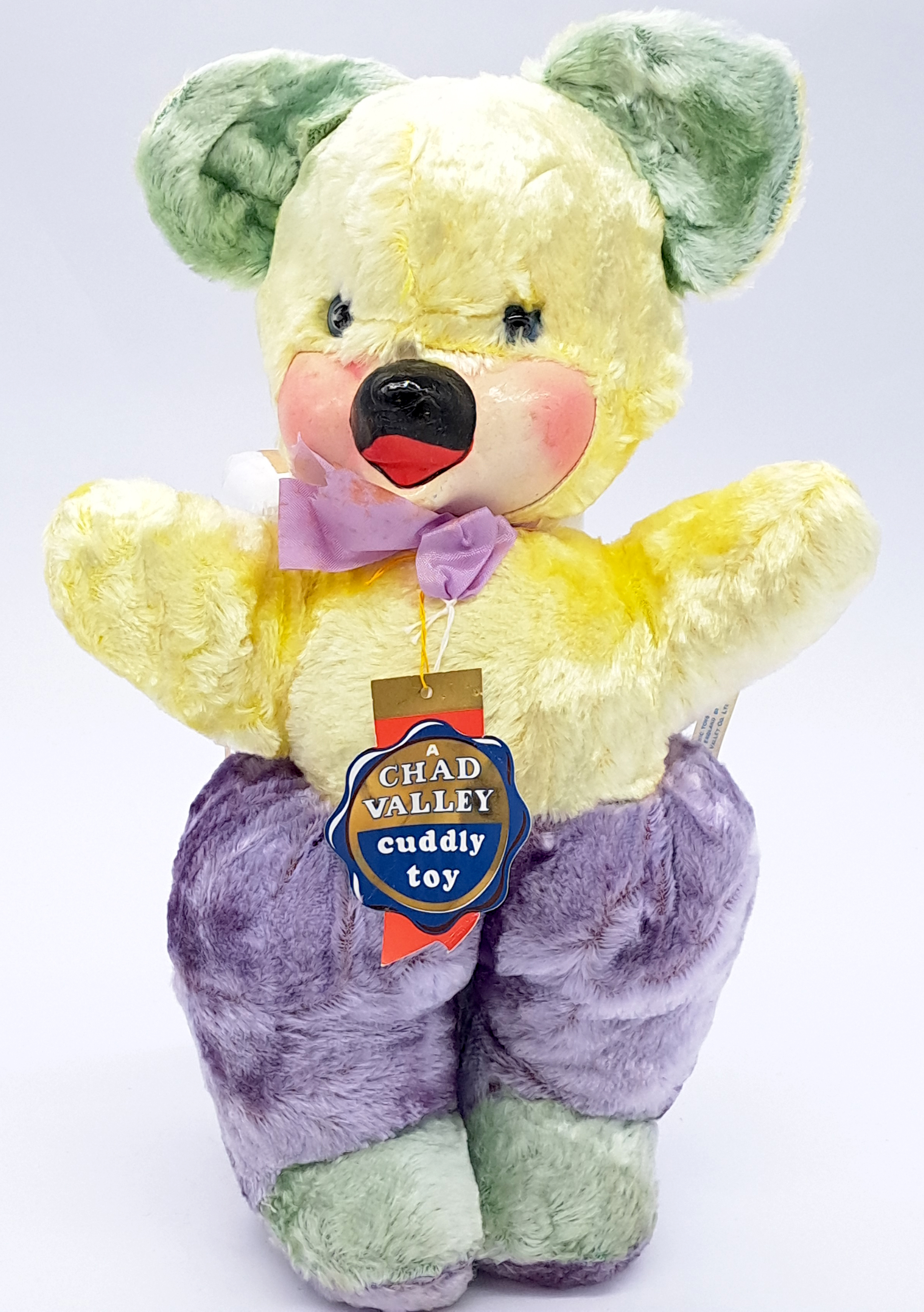 Chad Valley Rushton-style artificial silk teddy bear