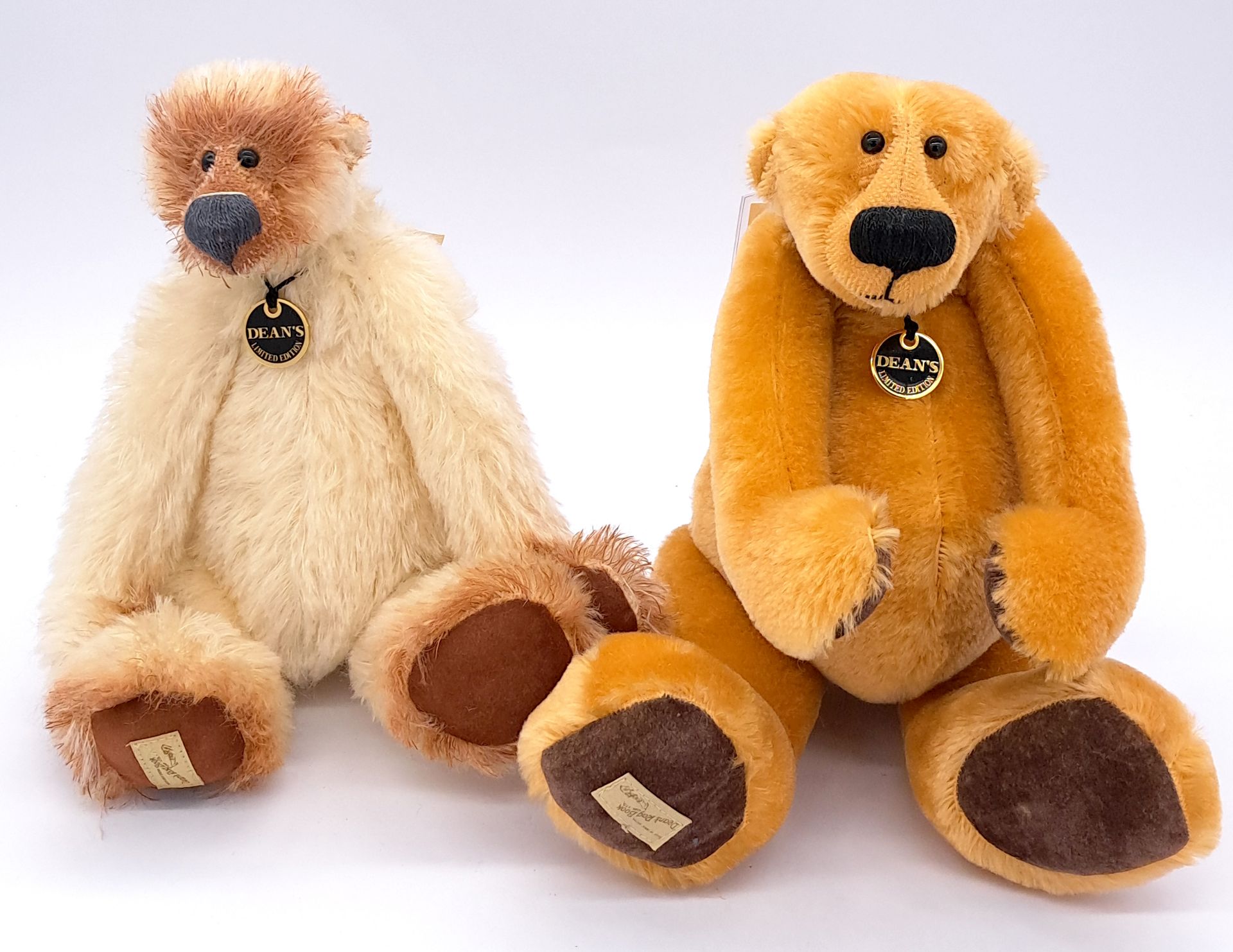 Dean's Rag Book Artist Showcase pair of artist designed teddy bears